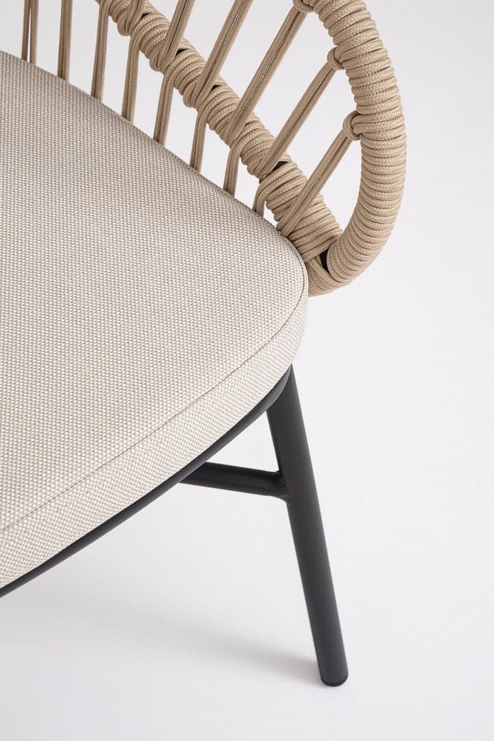Sedia "Odivelas" struttura in alluminio con cuscino per esterni in Sedie Decor Space - Altamura, commercioVirtuoso.it