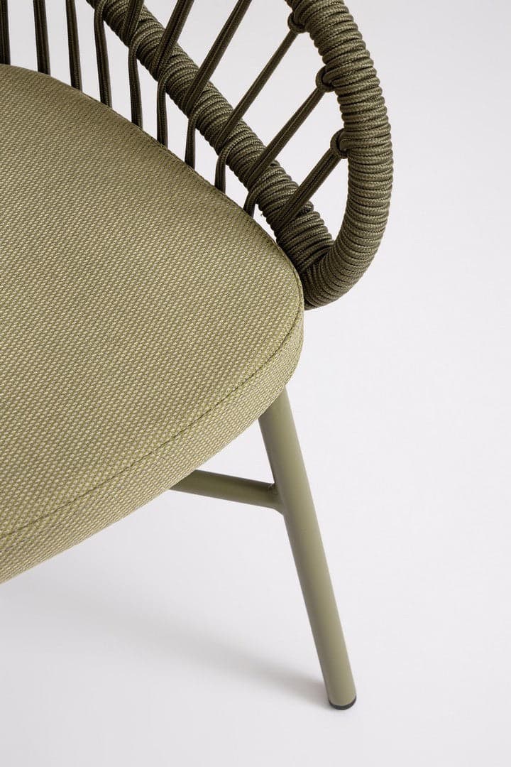 Sedia "Odivelas" struttura in alluminio con cuscino per esterni in Sedie Decor Space - Altamura, commercioVirtuoso.it