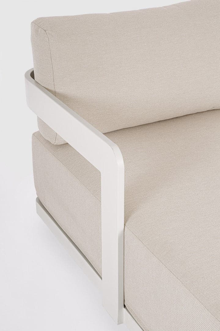Salotto con poltrone e tavolino "Mariel" struttura in alluminio per veranda e giardino in Set di mobili Decor Space - Altamura, commercioVirtuoso.it