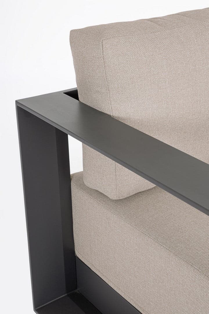 Salotto con poltrone e tavolino "Moses" struttura in alluminio per veranda e giardino in Set di mobili Decor Space - Altamura, commercioVirtuoso.it