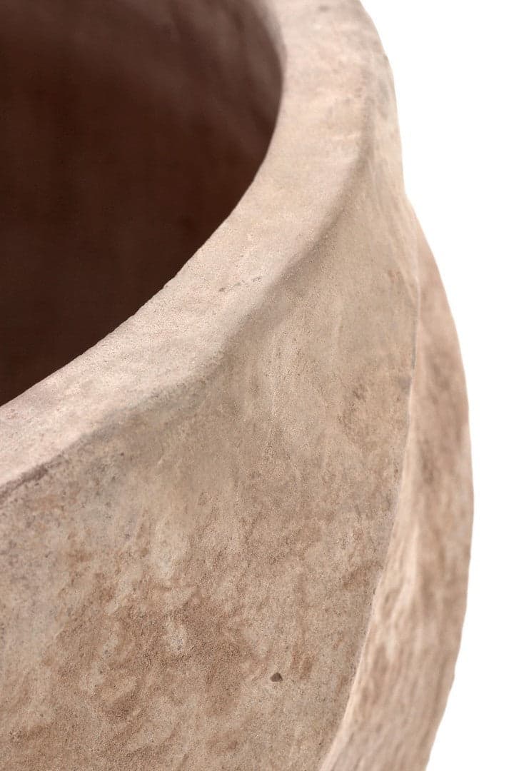 Vasi "Teide" basso in Terracotta Brunita per uso interno ed esterno set da 2 in Vasi tradizionali Decor Space - Altamura, commercioVirtuoso.it