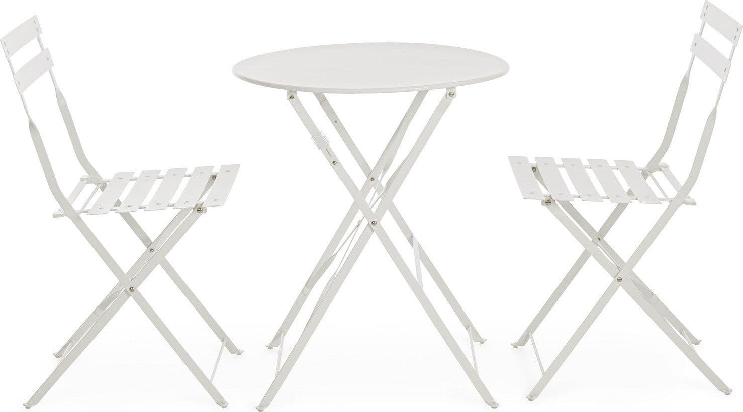 Set tavolo con 2 sedie "Austin" in acciaio verniciato a polvere per esterni in Tavoli da sala da pranzo Decor Space - Altamura, commercioVirtuoso.it