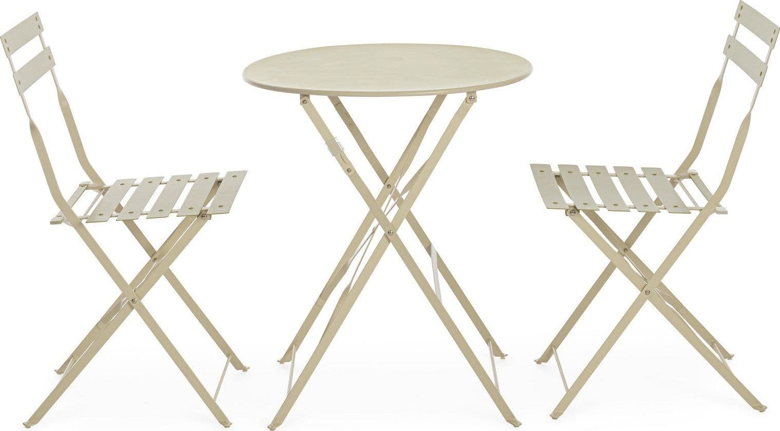 Set tavolo con 2 sedie "Austin" in acciaio verniciato a polvere per esterni in Tavoli da sala da pranzo Decor Space - Altamura, commercioVirtuoso.it