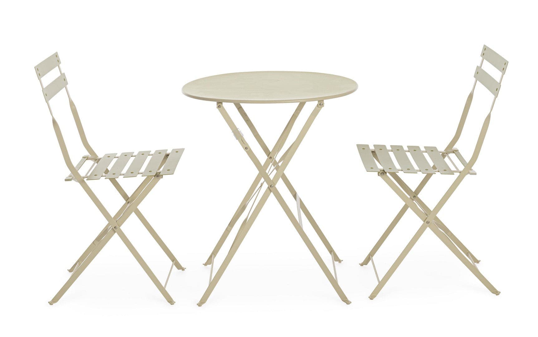 Set tavolo con 2 sedie "Austin" in acciaio verniciato a polvere per esterni in Tavoli da sala da pranzo Decor Space - Altamura, commercioVirtuoso.it