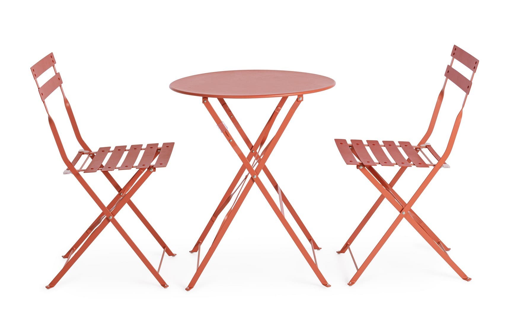 Set tavolo con 2 sedie "Austin" in acciaio verniciato a polvere per esterni in Tavoli da sala da pranzo Decor Space - Altamura, commercioVirtuoso.it