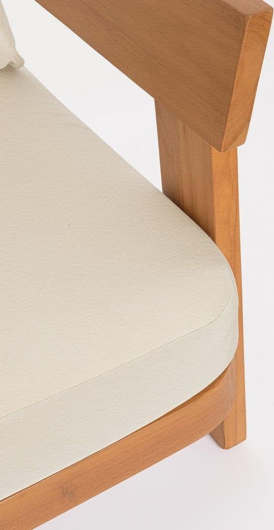 Poltrona "Evora" struttura in teak con cuscini da giardino e veranda in Sedie per tavolo da giardino Decor Space - Altamura, commercioVirtuoso.it
