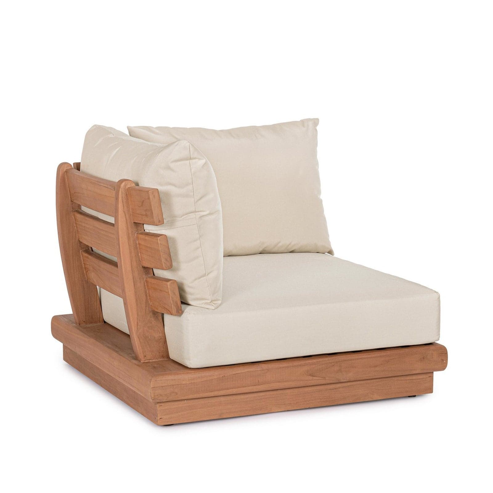 Poltrona "Delgada" struttura in teak con cuscini da giardino e veranda in Set di mobili Decor Space - Altamura, commercioVirtuoso.it