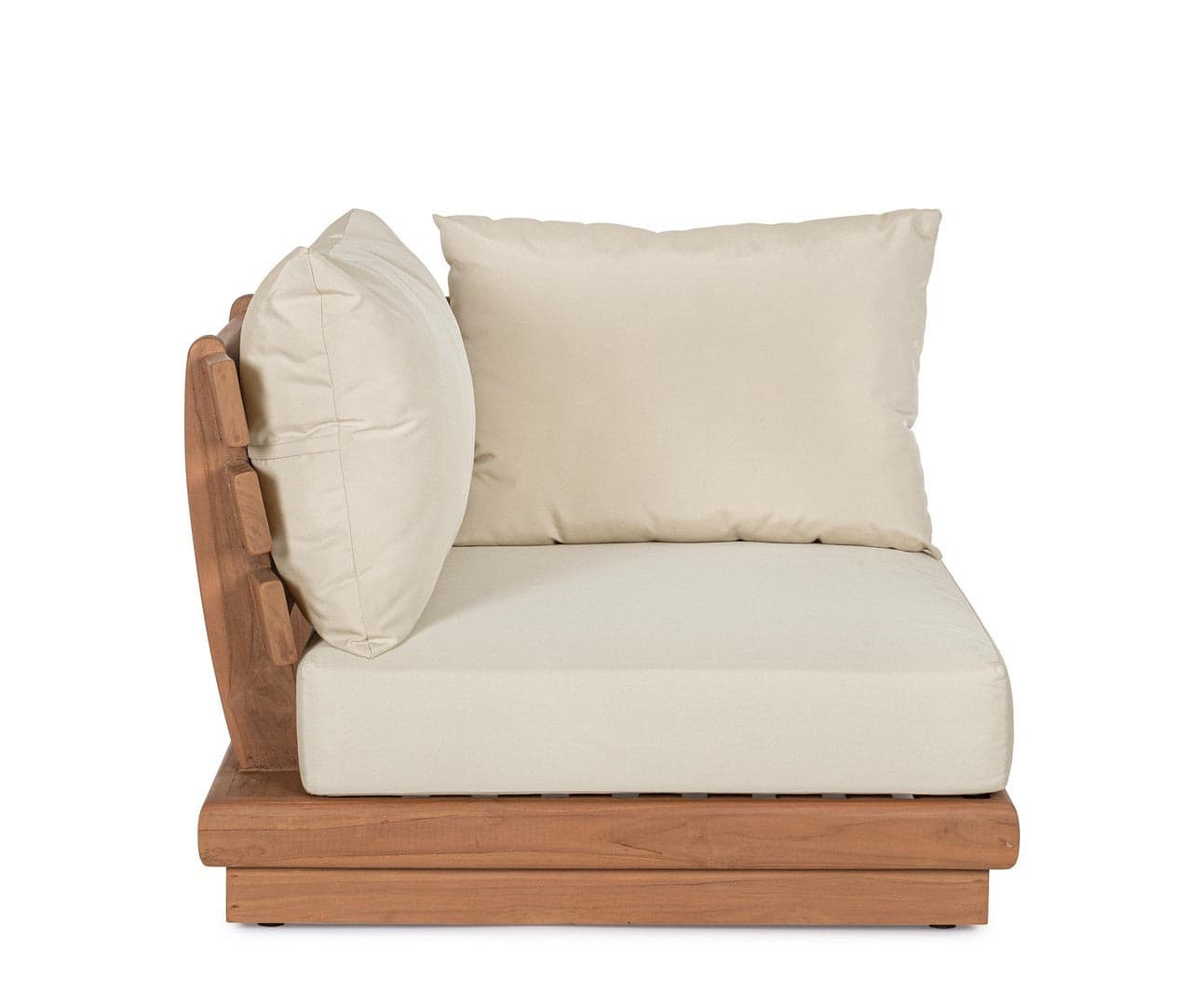 Poltrona "Delgada" struttura in teak con cuscini da giardino e veranda in Set di mobili Decor Space - Altamura, commercioVirtuoso.it