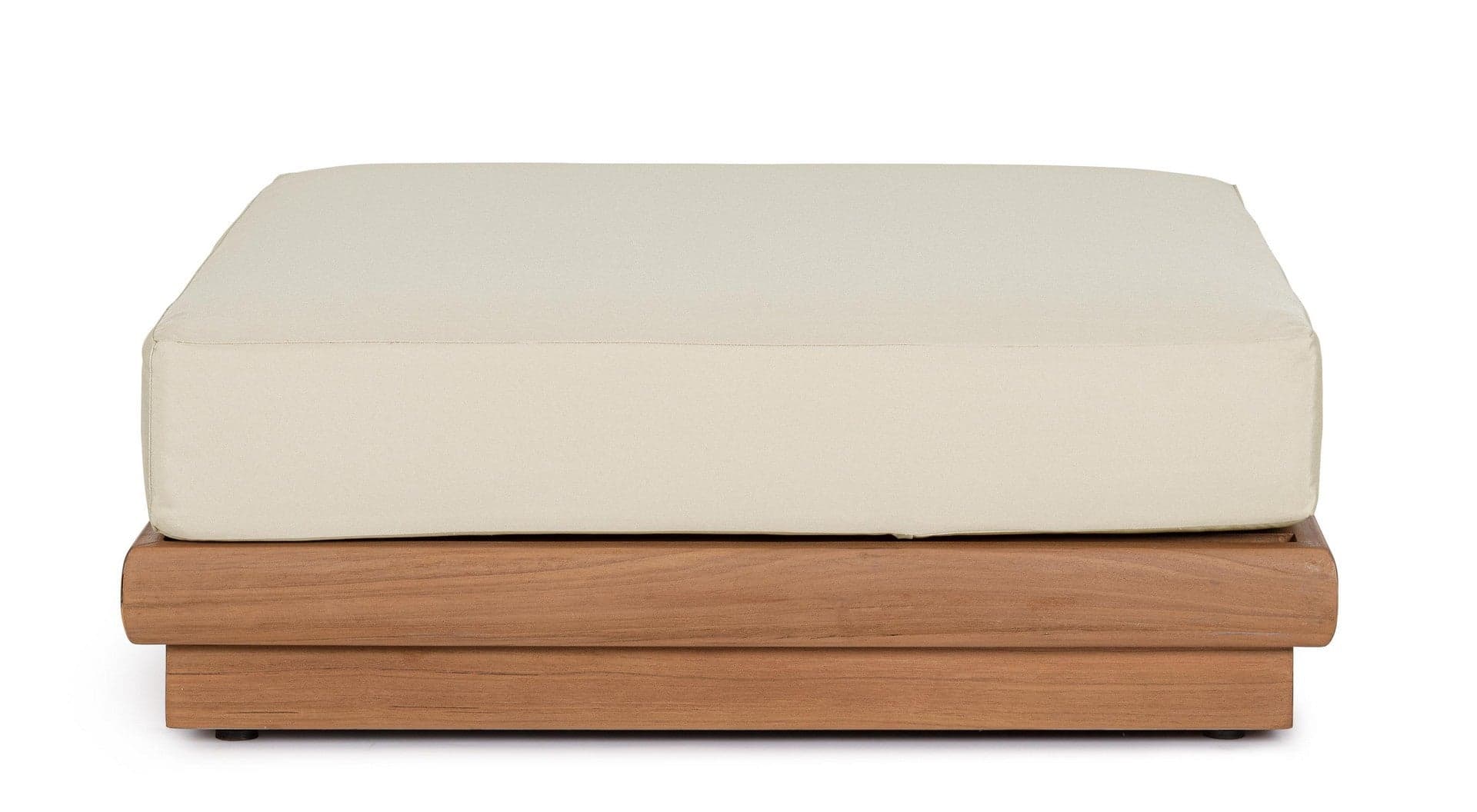 Poltrona "Delgada" struttura in teak con cuscino da giardino e veranda in Set di mobili Decor Space - Altamura, commercioVirtuoso.it