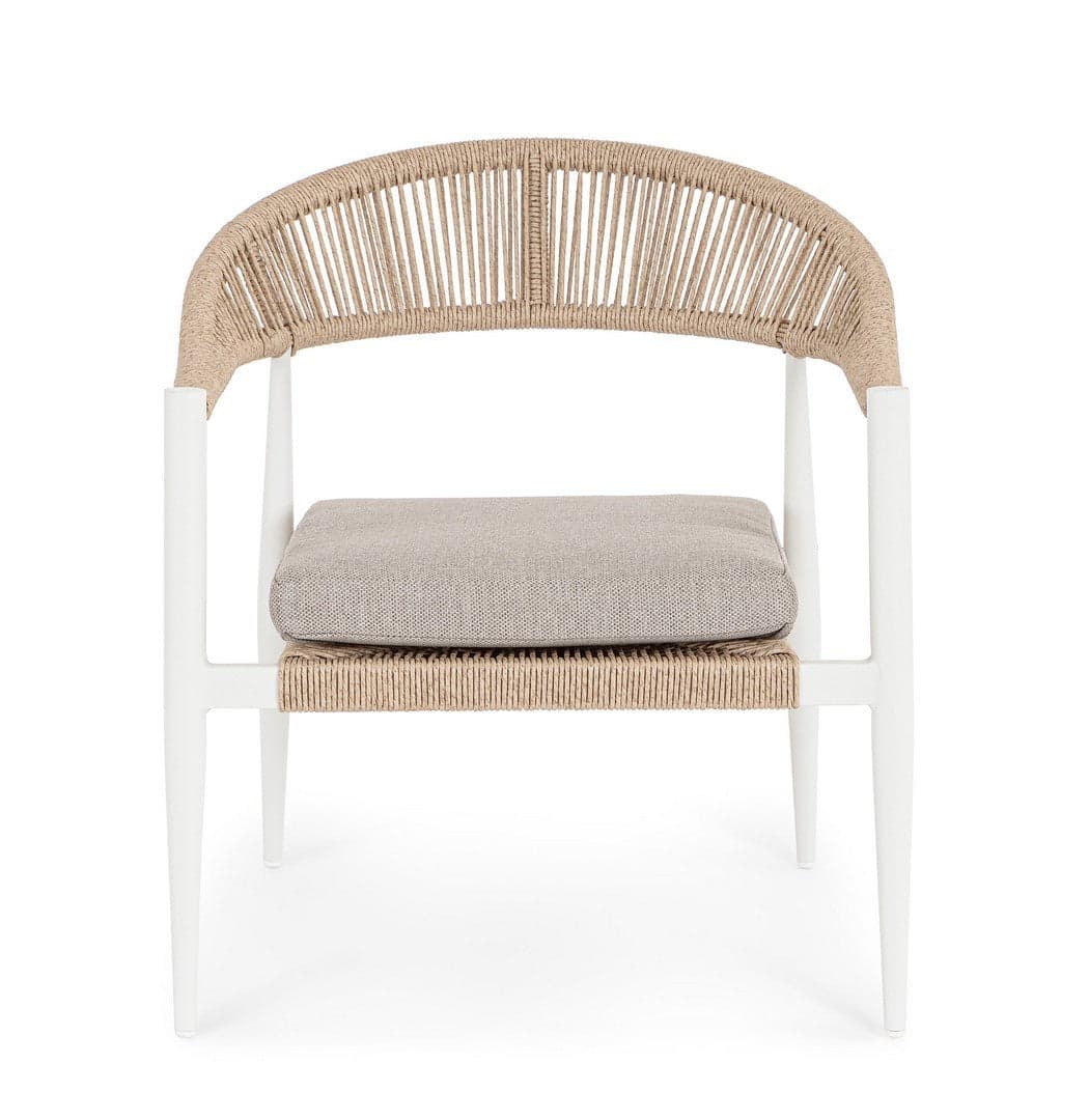 Poltrona "Jandia" in alluminio verniciato a polvere da giardino e veranda in Sedie per tavolo da giardino Decor Space - Altamura, commercioVirtuoso.it