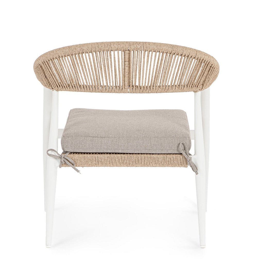 Poltrona "Jandia" in alluminio verniciato a polvere da giardino e veranda in Sedie per tavolo da giardino Decor Space - Altamura, commercioVirtuoso.it