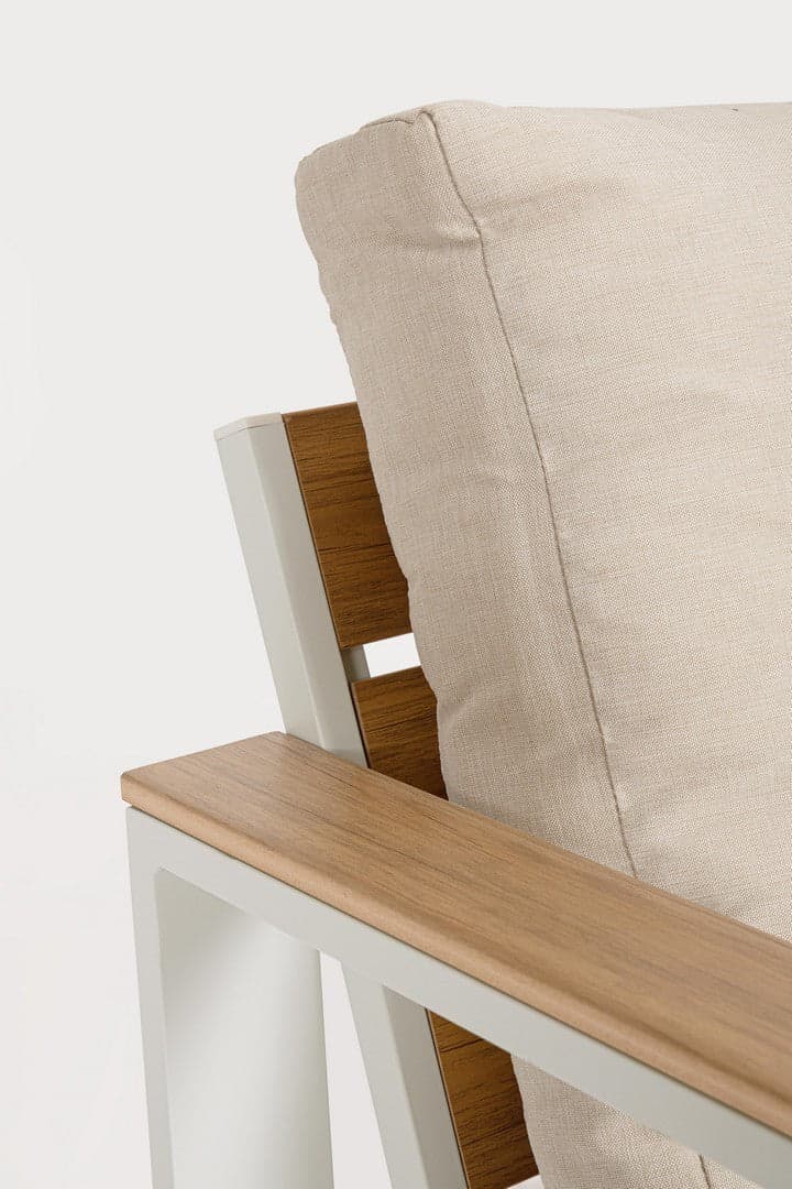 Salotto con poltrone e tavolino "Leandro" struttura in alluminio per veranda e giardino in Set di mobili Decor Space - Altamura, commercioVirtuoso.it