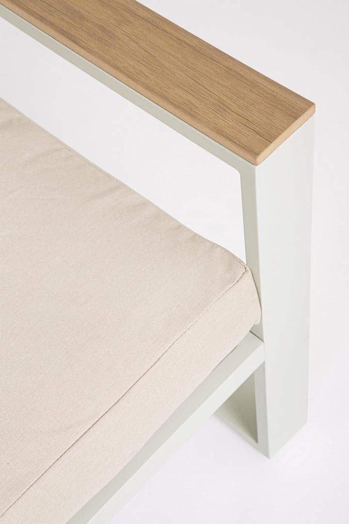 Salotto con poltrone e tavolino "Leandro" struttura in alluminio per veranda e giardino in Set di mobili Decor Space - Altamura, commercioVirtuoso.it