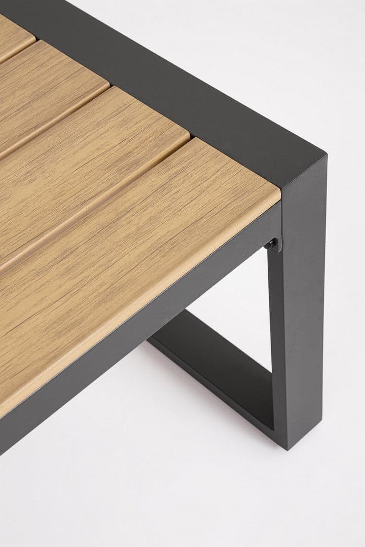 Salotto con poltrone e tavolino "Leandro" struttura in alluminio per veranda e giardino in Set di mobili Decor Space - Altamura, commercioVirtuoso.it