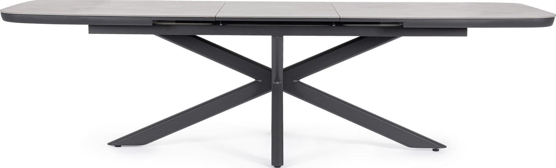 Tavolo "Pascal" allungabile struttura in alluminio verniciato a polvere 200-260 x h 76 cm in Tavoli da sala da pranzo Decor Space - Altamura, commercioVirtuoso.it