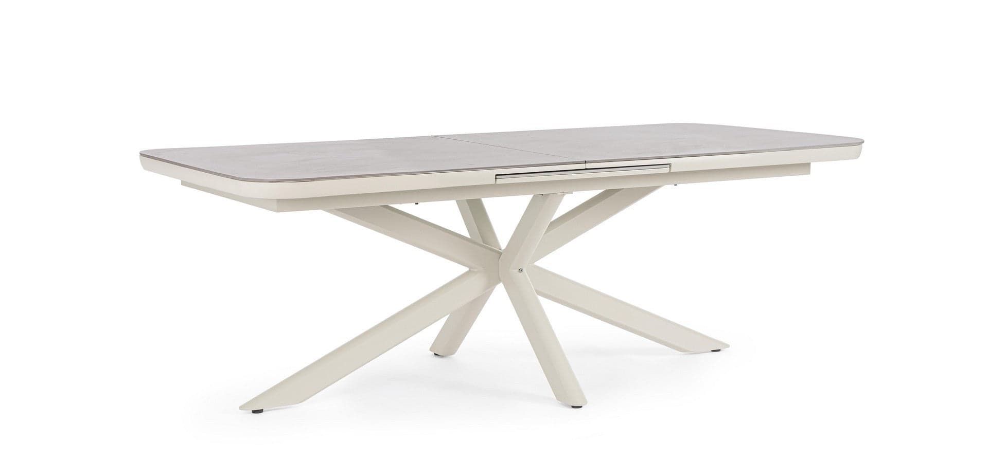 Tavolo "Pascal" allungabile struttura in alluminio verniciato a polvere 200-260 x h 76 cm in Tavoli da sala da pranzo Decor Space - Altamura, commercioVirtuoso.it