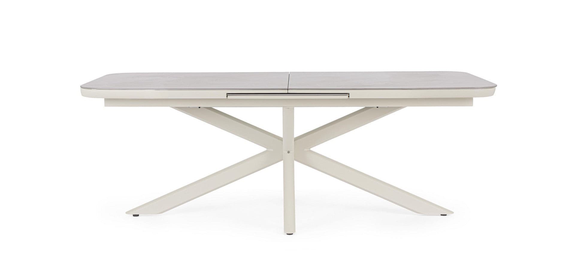 Tavolo "Pascal" allungabile struttura in alluminio verniciato a polvere 200-260 x h 76 cm in Tavoli da sala da pranzo Decor Space - Altamura, commercioVirtuoso.it