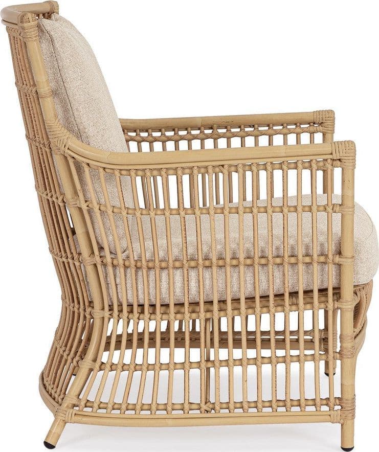 Poltrona "Adelma" in alluminio verniciato a polvere da giardino e veranda in Sedie per tavolo da giardino Decor Space - Altamura, commercioVirtuoso.it
