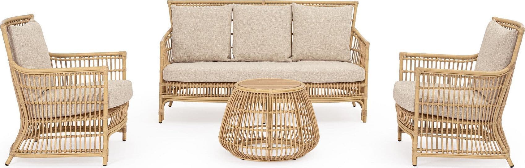Poltrona "Adelma" in alluminio verniciato a polvere da giardino e veranda in Sedie per tavolo da giardino Decor Space - Altamura, commercioVirtuoso.it