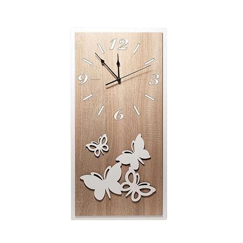 Orologio da parete  in legno mdf, applicazione personalizzabile. Misure cm. 30 x 60 h. in Orologi da parete Decor Space - Altamura, commercioVirtuoso.it