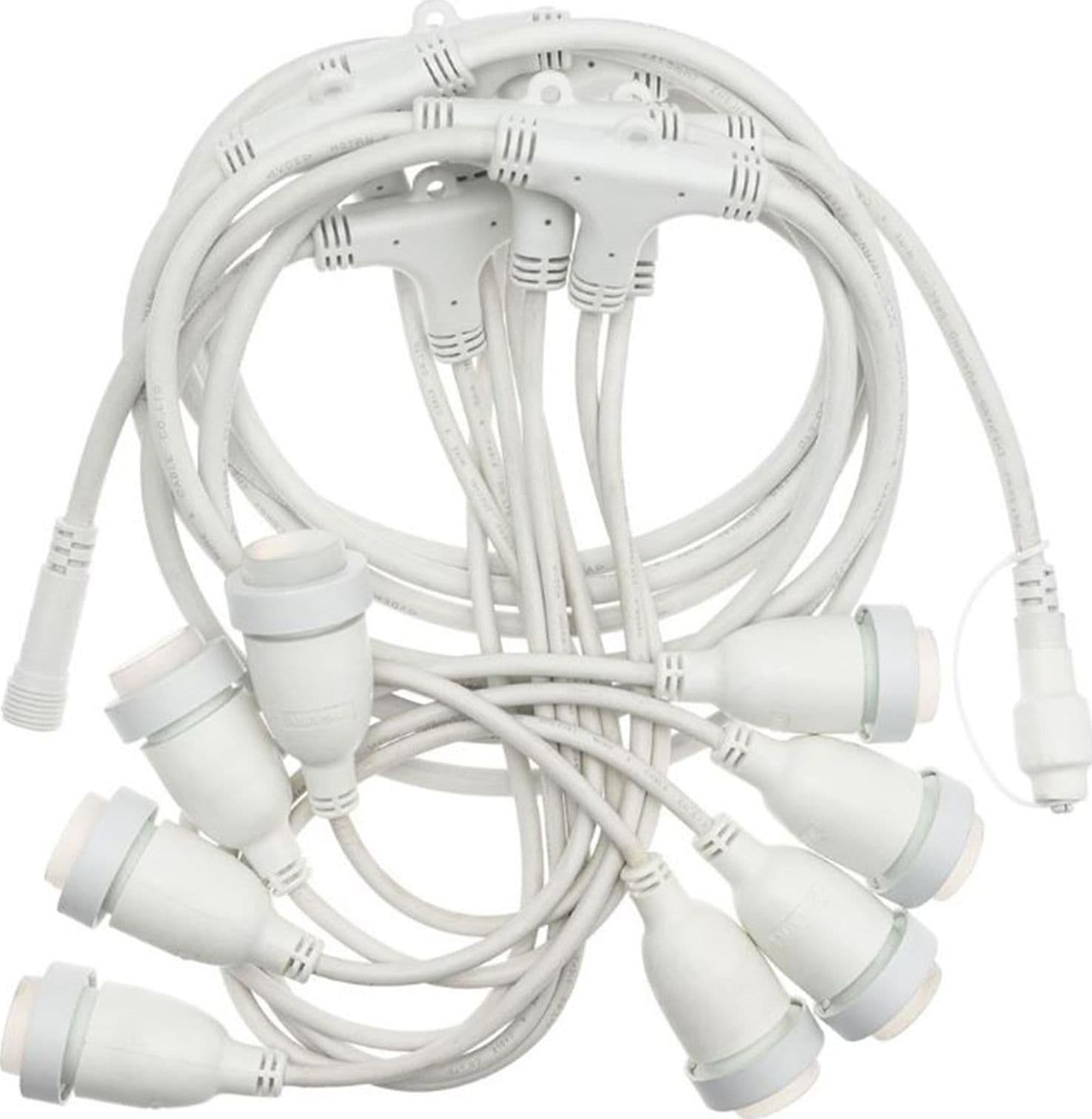 CAVO PORTALAMPADA BIANCO CATENA PROLUNGABILE 5 MT X H 70 CM DA ESTERNO
