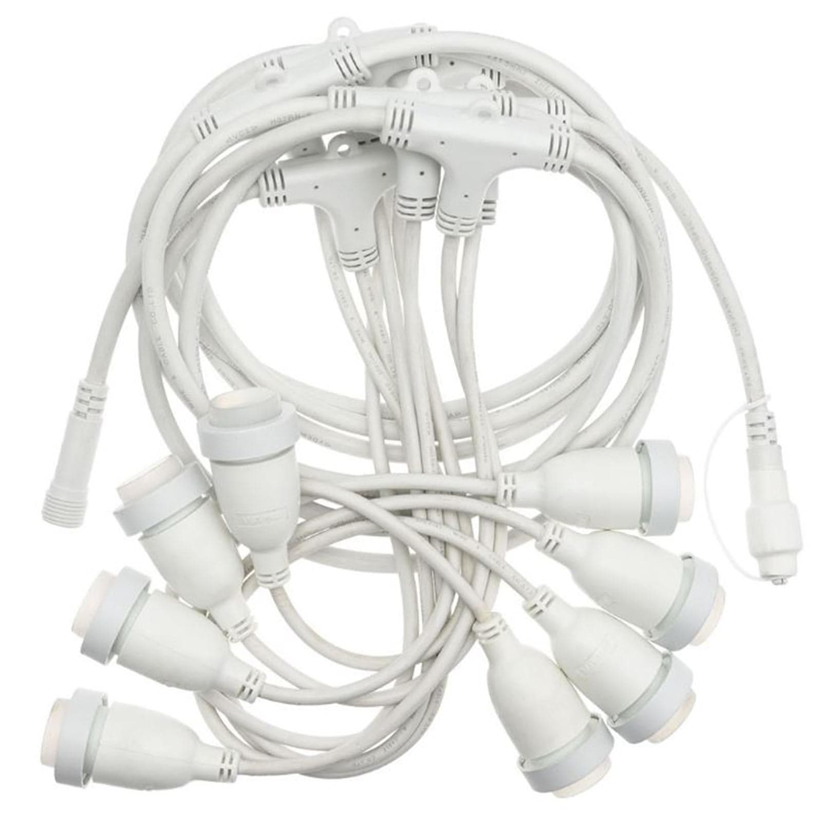CAVO PORTALAMPADA BIANCO CATENA PROLUNGABILE 5 MT X H 70 CM DA ESTERNO