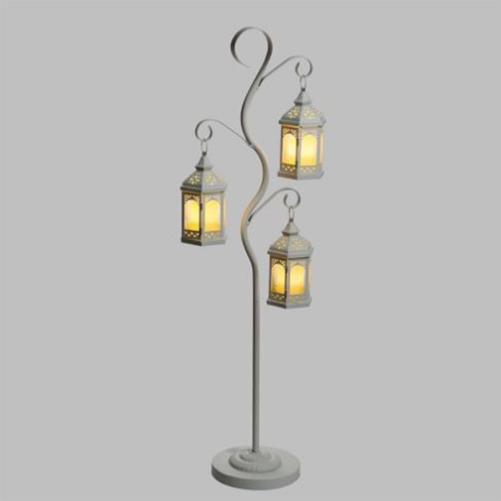 PIANTANA PIANTANE PORTA LANTERNA H 125 CM LANTERNE LAMPADA ESTERNO ARREDAMENTO GIARDINO