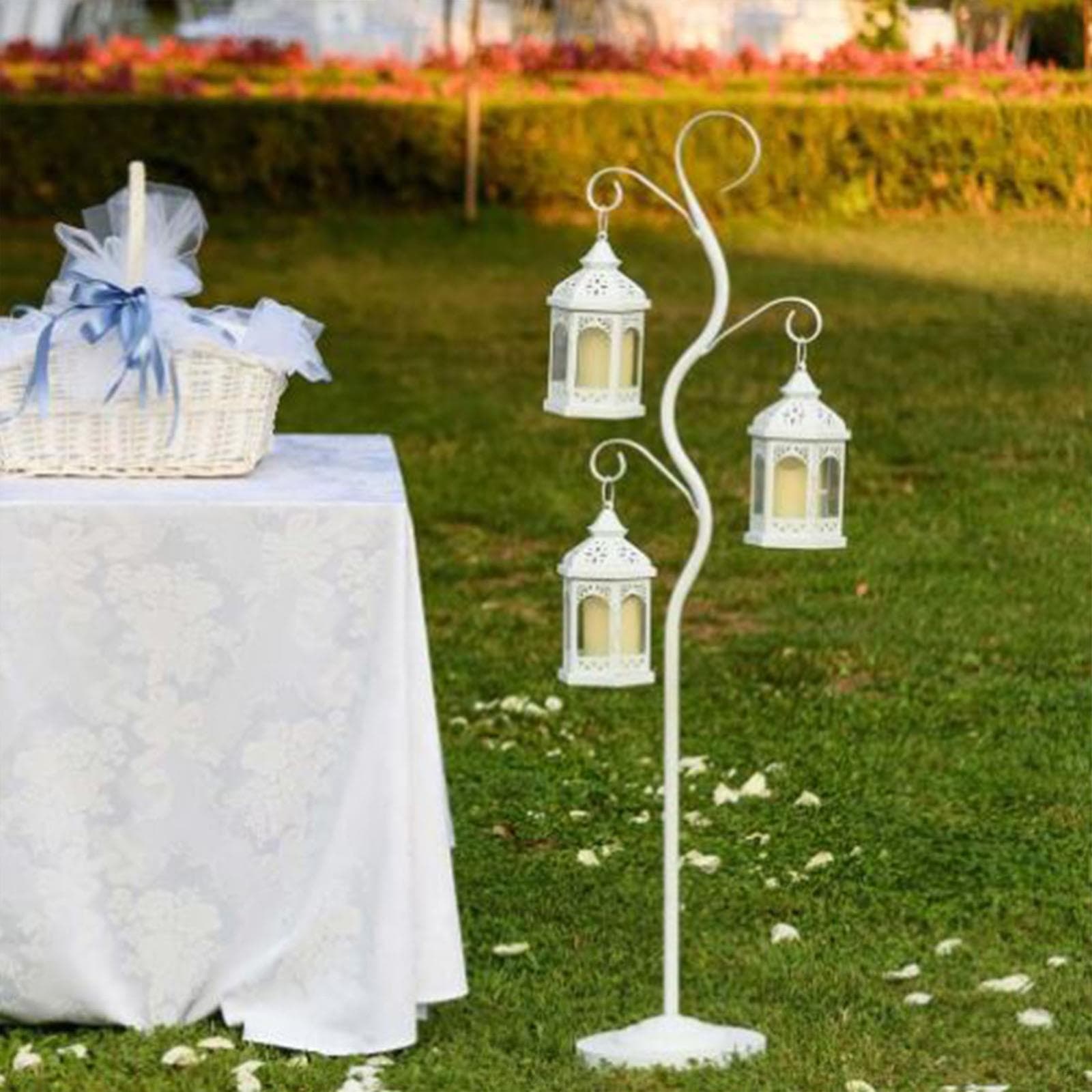 PIANTANA PIANTANE PORTA LANTERNA H 125 CM LANTERNE LAMPADA ESTERNO ARREDAMENTO GIARDINO