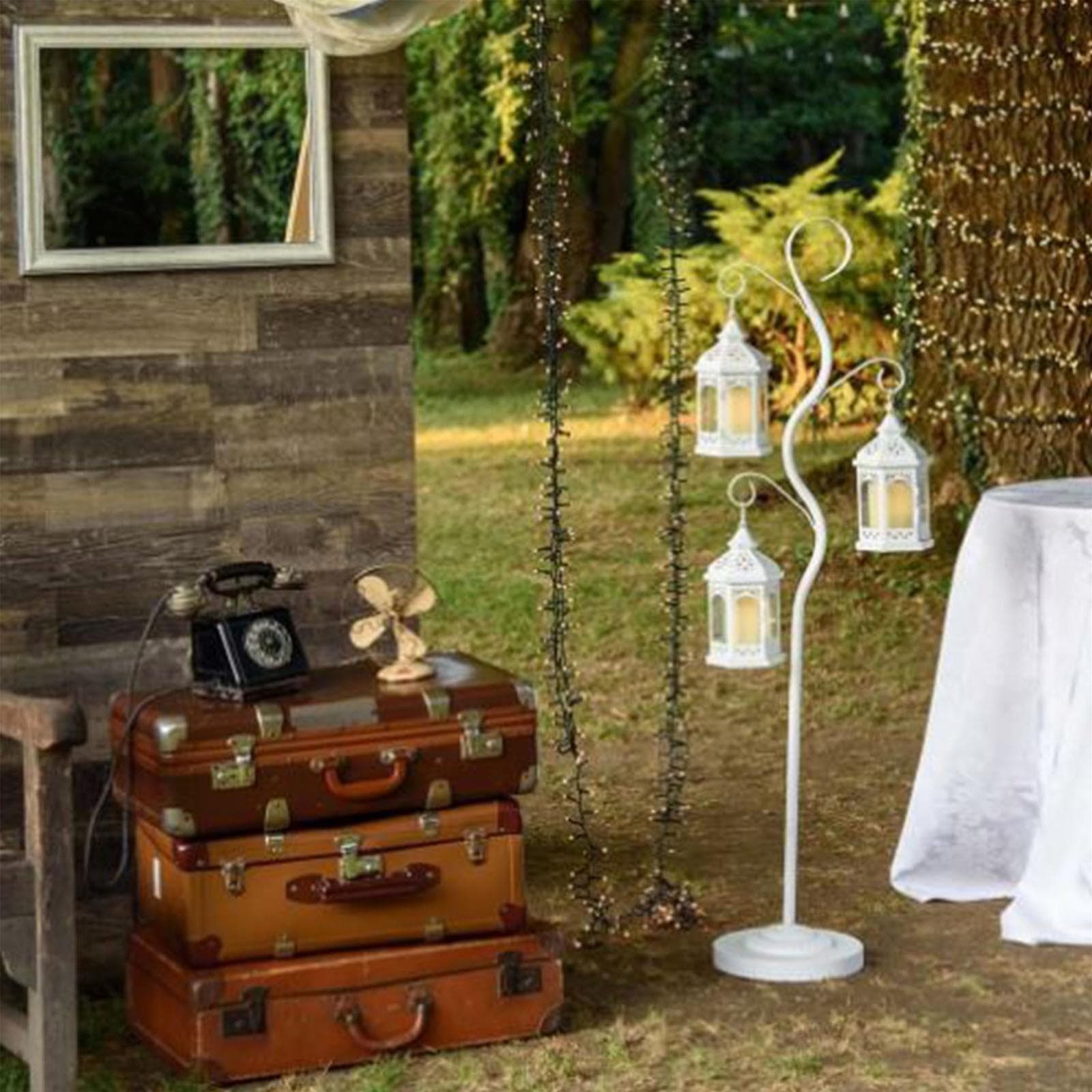PIANTANA PIANTANE PORTA LANTERNA H 125 CM LANTERNE LAMPADA ESTERNO ARREDAMENTO GIARDINO