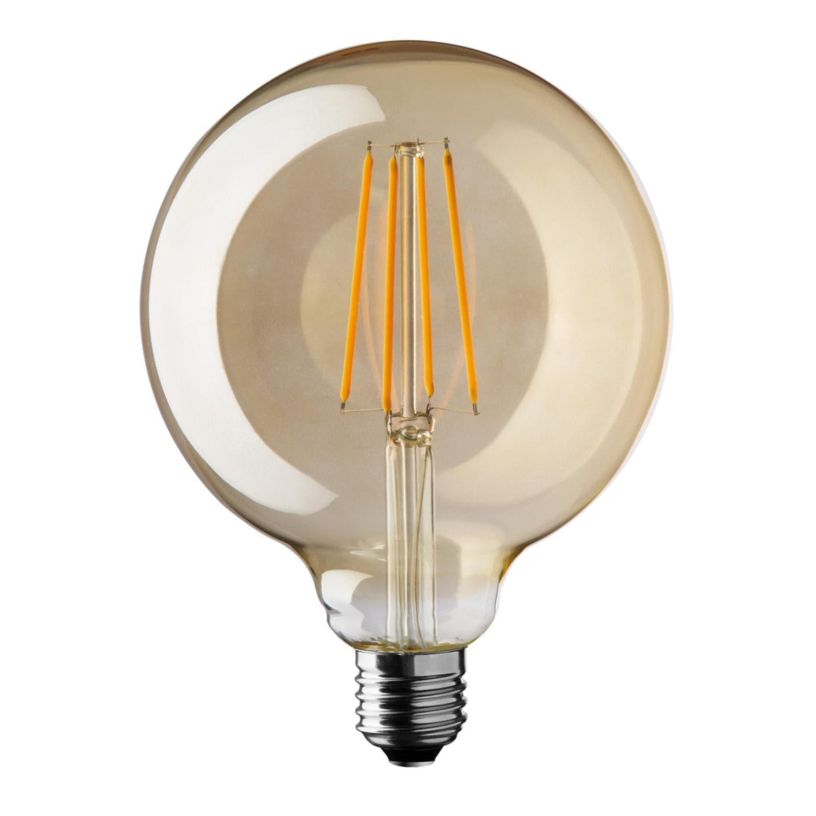 Lampada globo vintage antique led e27 sfera antichizzata 125 mm diametro (4 watt)