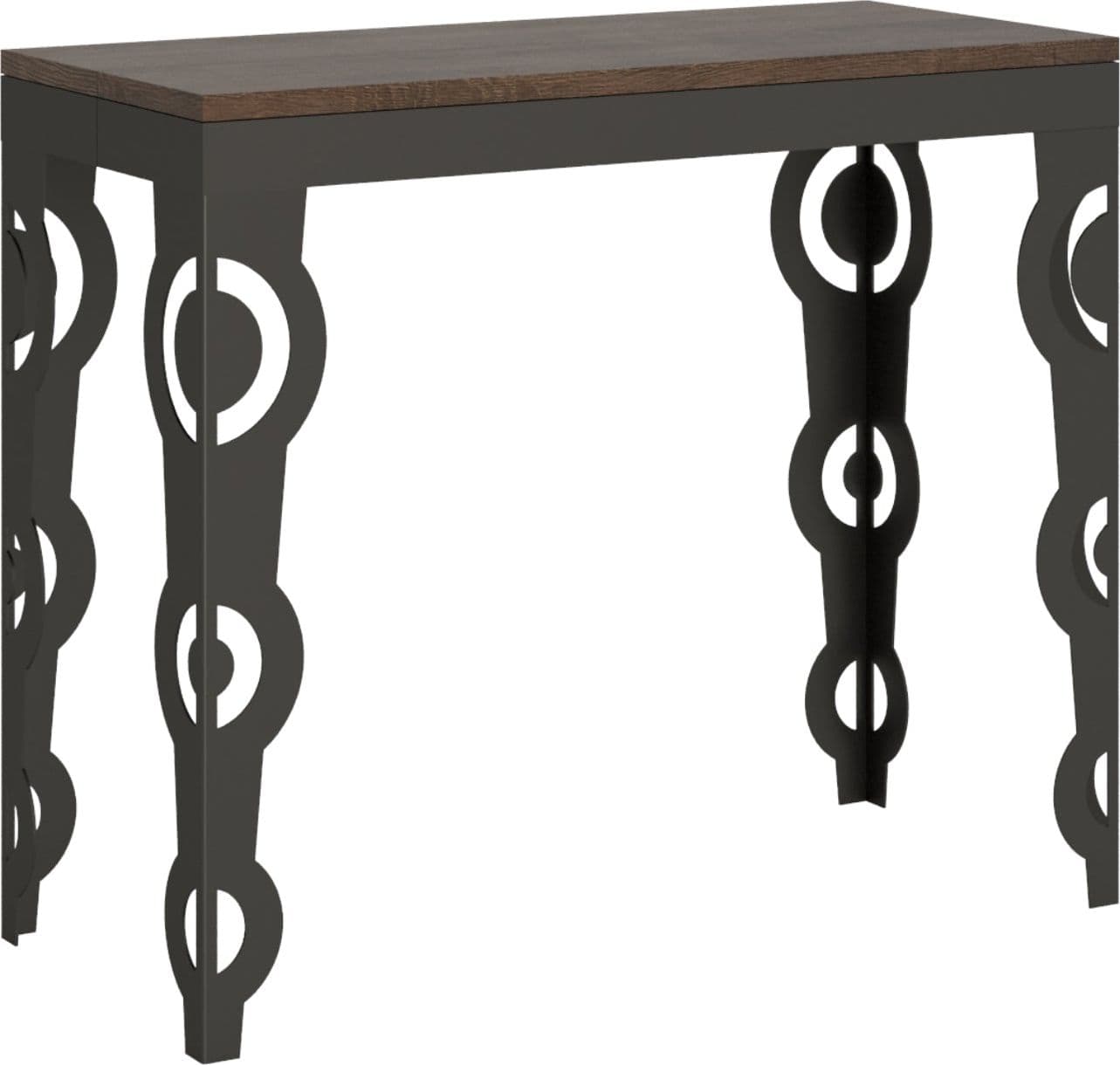 Tavolo consolle "Como" allungabile in legno per sala da pranzo in Credenze Decor Space - Altamura, commercioVirtuoso.it