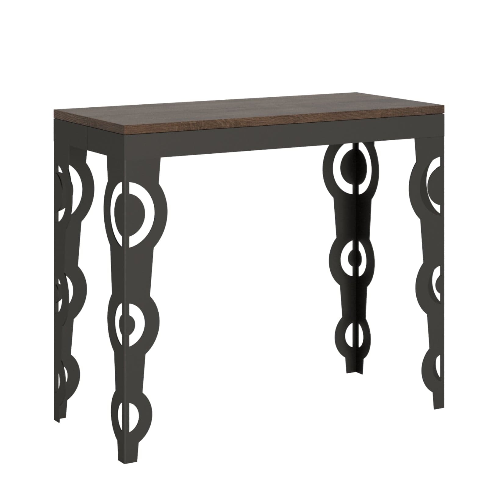 Tavolo consolle "Como" allungabile in legno per sala da pranzo in Credenze Decor Space - Altamura, commercioVirtuoso.it