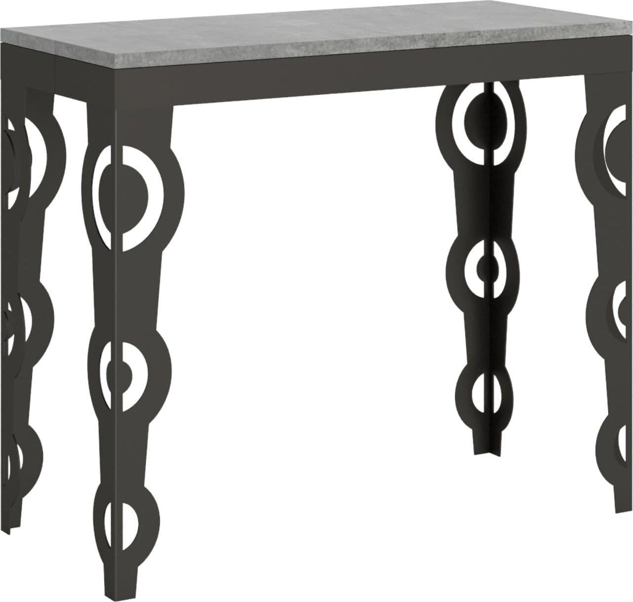 Tavolo consolle "Como" allungabile in legno per sala da pranzo in Credenze Decor Space - Altamura, commercioVirtuoso.it