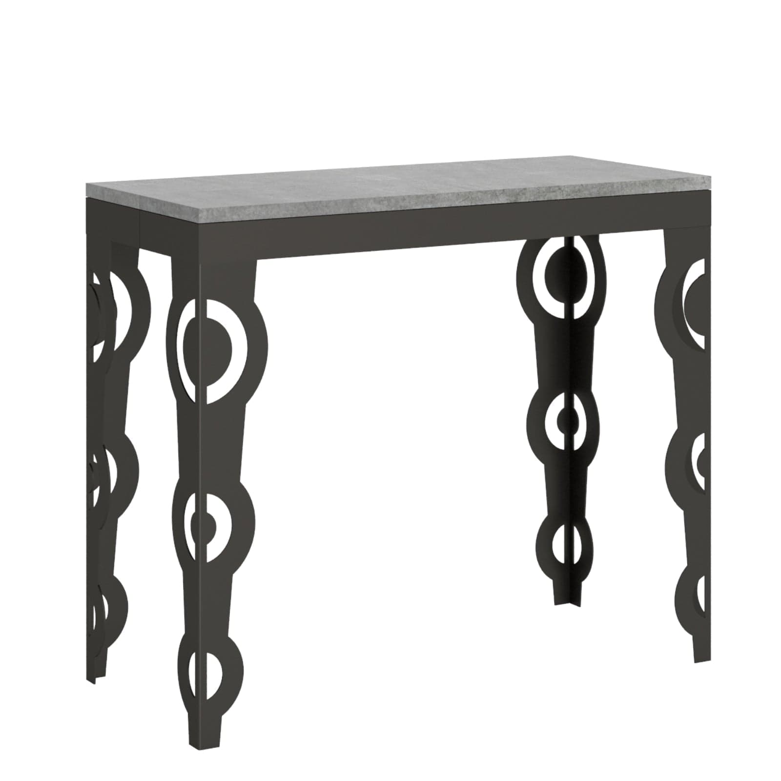Tavolo consolle "Como" allungabile in legno per sala da pranzo in Credenze Decor Space - Altamura, commercioVirtuoso.it