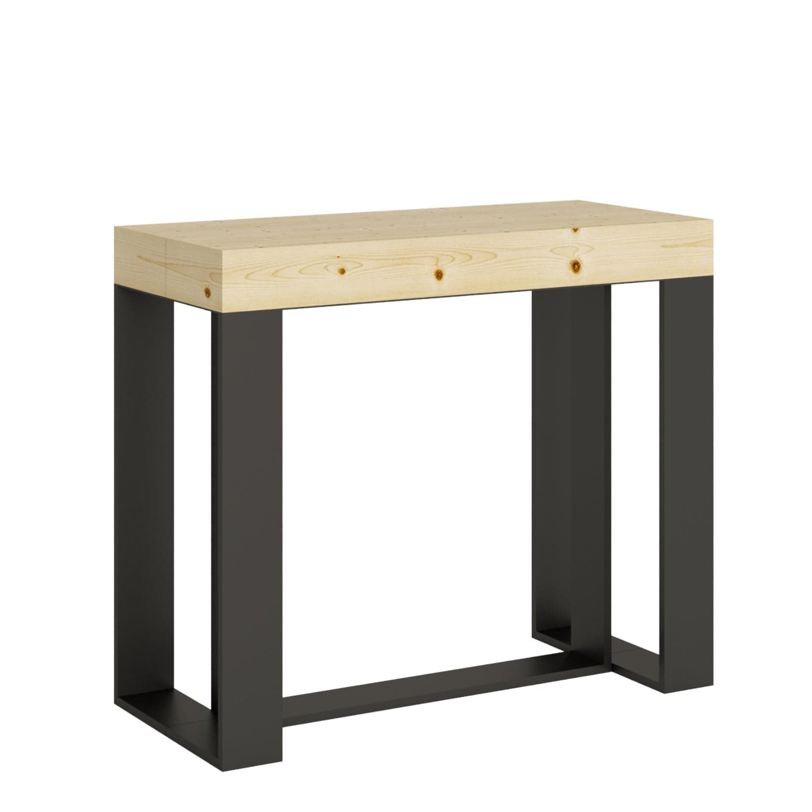 Tavolo consolle "Catania" allungabile in legno per sala da pranzo in Credenze Decor Space - Altamura, commercioVirtuoso.it
