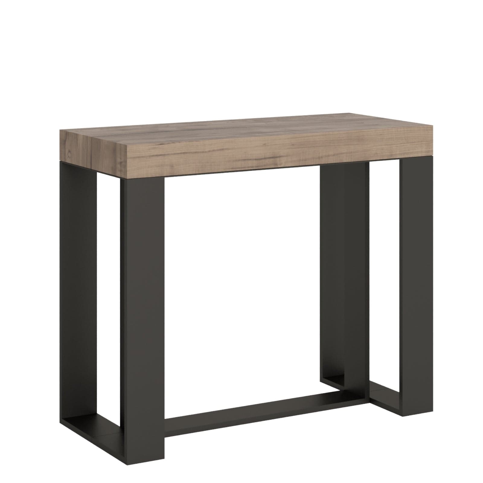 Tavolo consolle "Catania" allungabile in legno per sala da pranzo in Credenze Decor Space - Altamura, commercioVirtuoso.it