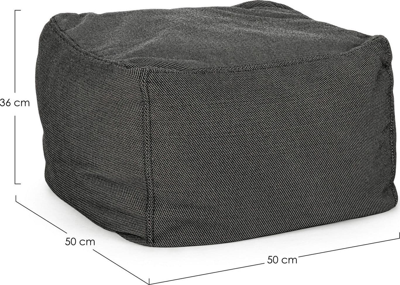 Pouf per esterno "Sparrow", rivestimento idrorepellente e sfoderabile, da 50 x 50 cm in Ottomane e poggiapiedi Decor Space - Altamura, commercioVirtuoso.it