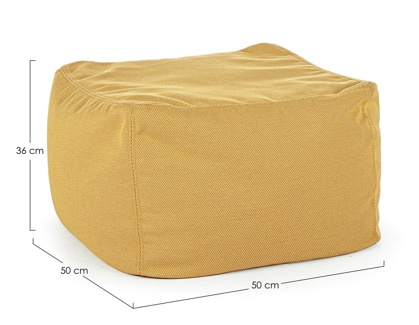 Pouf per esterno "Sparrow", rivestimento idrorepellente e sfoderabile, da 50 x 50 cm in Ottomane e poggiapiedi Decor Space - Altamura, commercioVirtuoso.it