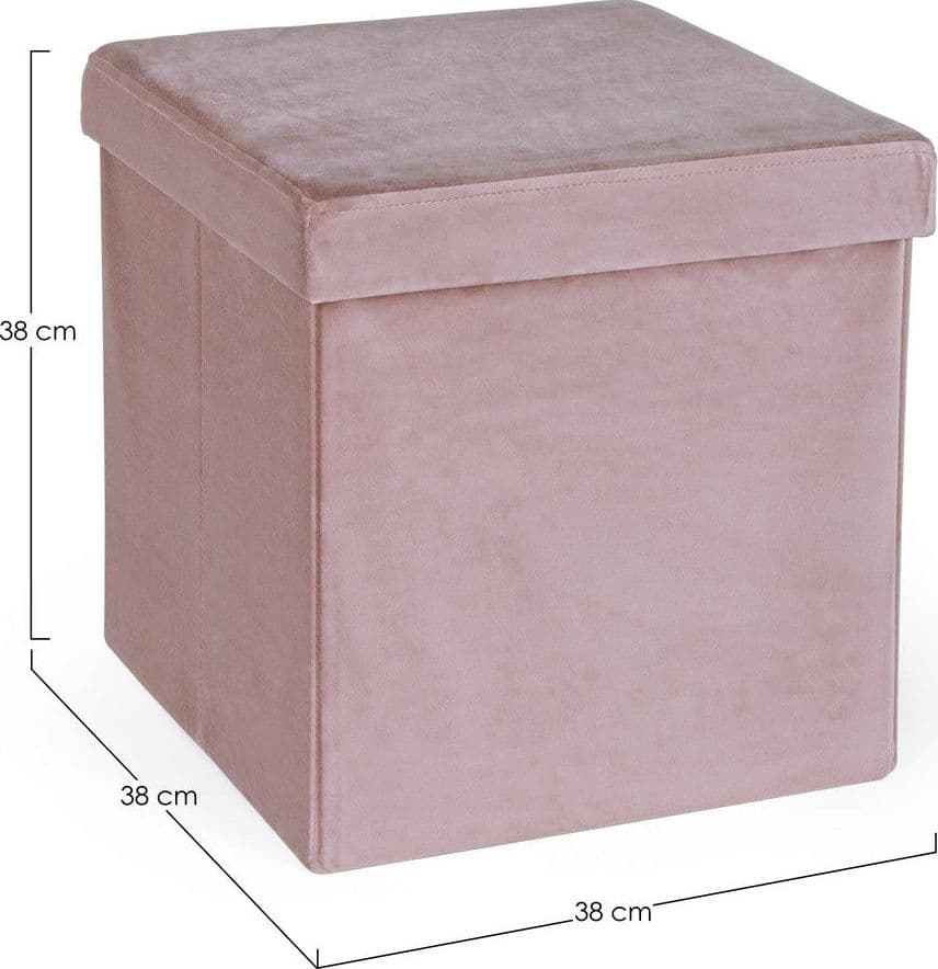 Poltrona Pouf "Camdem" per interno, con struttura in mdf da 38x38x38cm in Ottomane e poggiapiedi Decor Space - Altamura, commercioVirtuoso.it