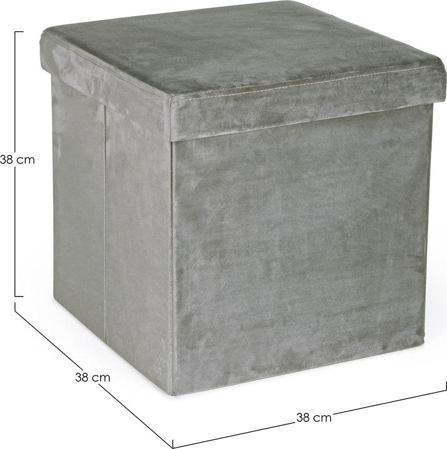 Poltrona Pouf "Camdem" per interno, con struttura in mdf da 38x38x38cm in Ottomane e poggiapiedi Decor Space - Altamura, commercioVirtuoso.it