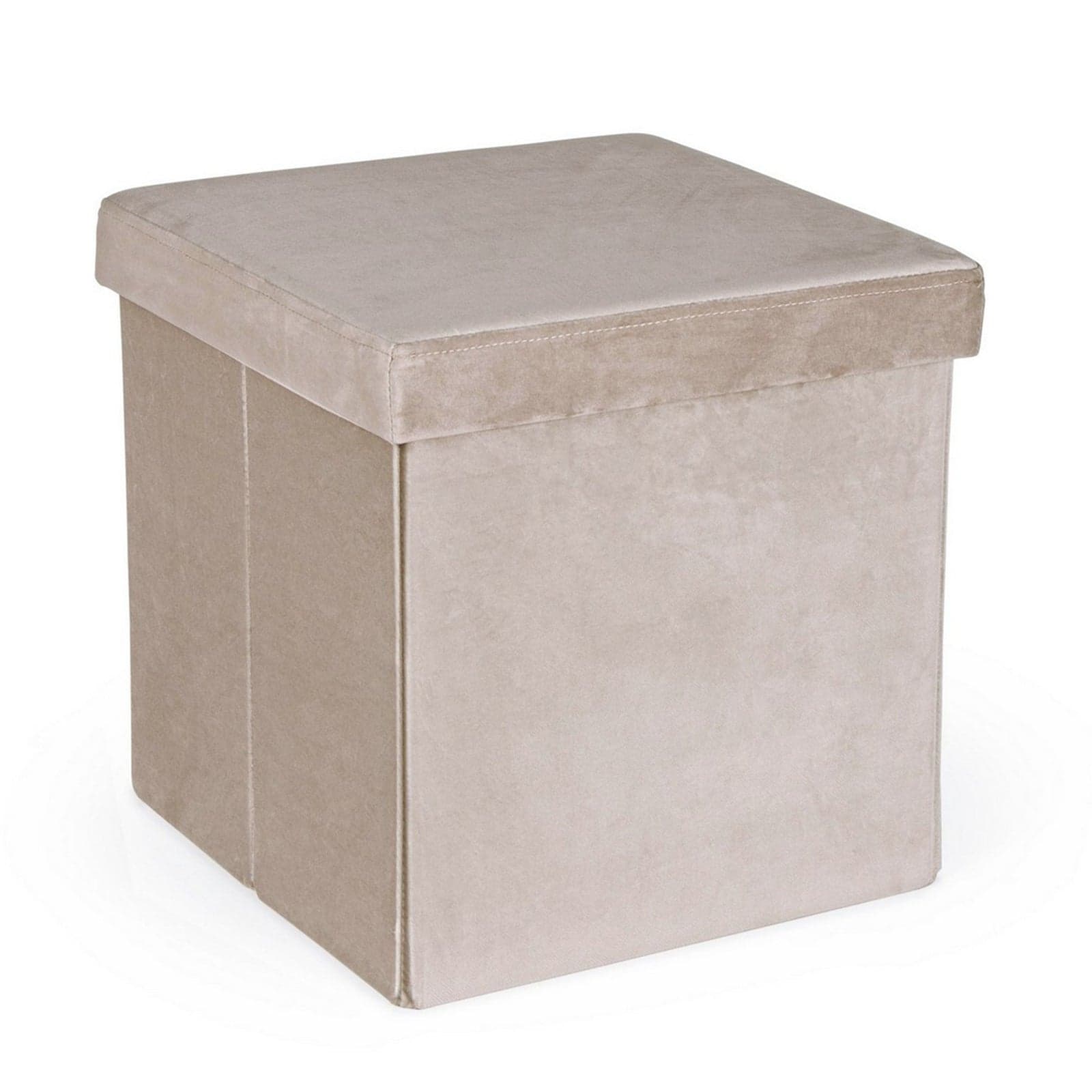 Poltrona Pouf "Camdem" per interno, con struttura in mdf da 38x38x38cm in Ottomane e poggiapiedi Decor Space - Altamura, commercioVirtuoso.it