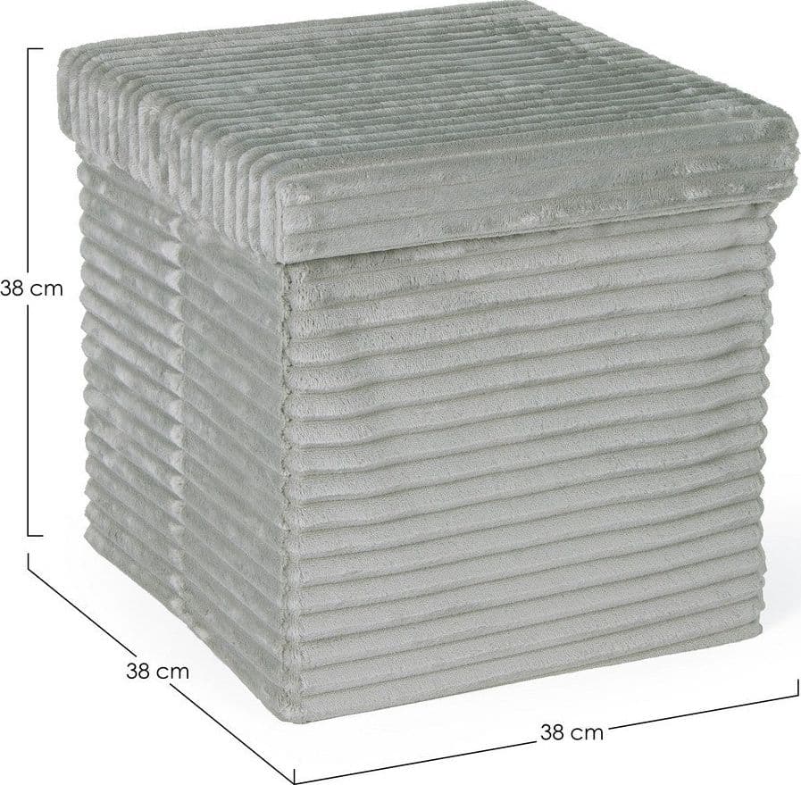 Poltrona Pouf "Sedona" per interno, con struttura in mdf da 38x38x38cm in Ottomane e poggiapiedi Decor Space - Altamura, commercioVirtuoso.it
