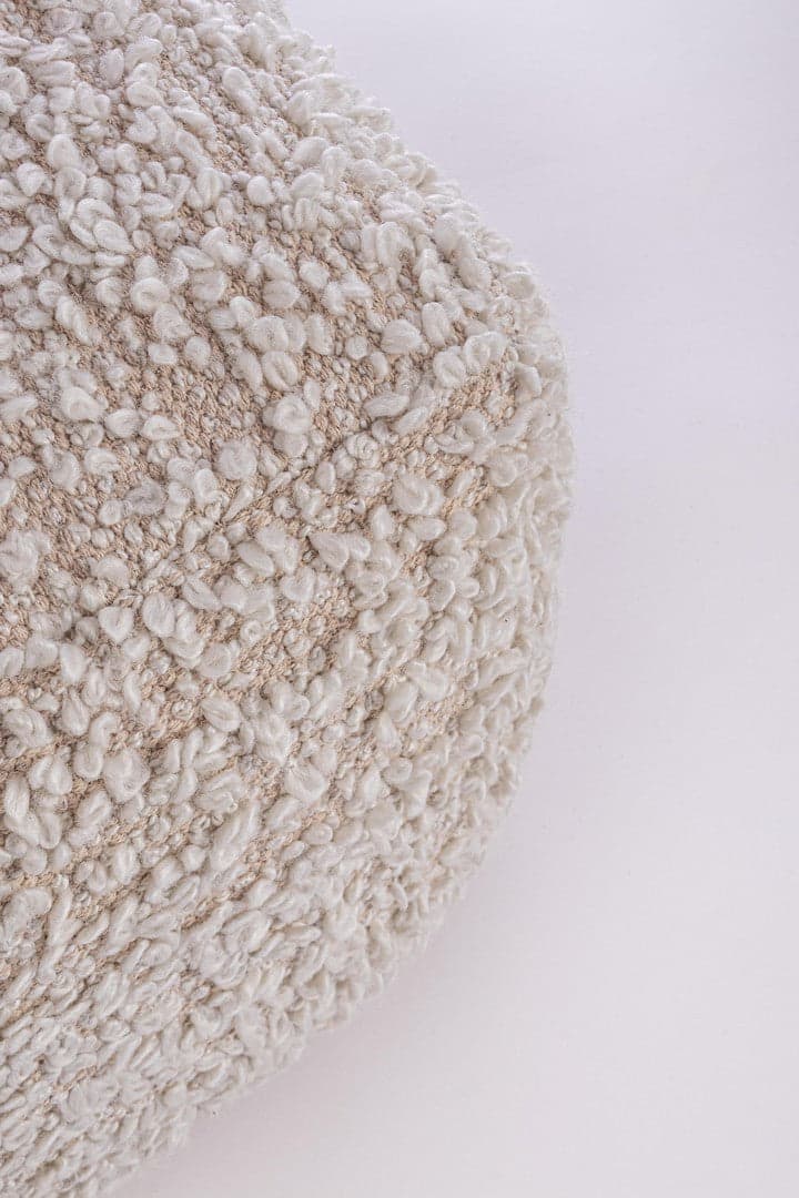 Poltrona Pouf "Zamora" per interno, con rivestimento in cotone e poliestere da 45x45x35h cm in Ottomane e poggiapiedi Decor Space - Altamura, commercioVirtuoso.it