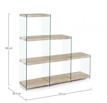 Libreria "Sury" porta oggetti, mobile per interno in Librerie Decor Space - Altamura, commercioVirtuoso.it