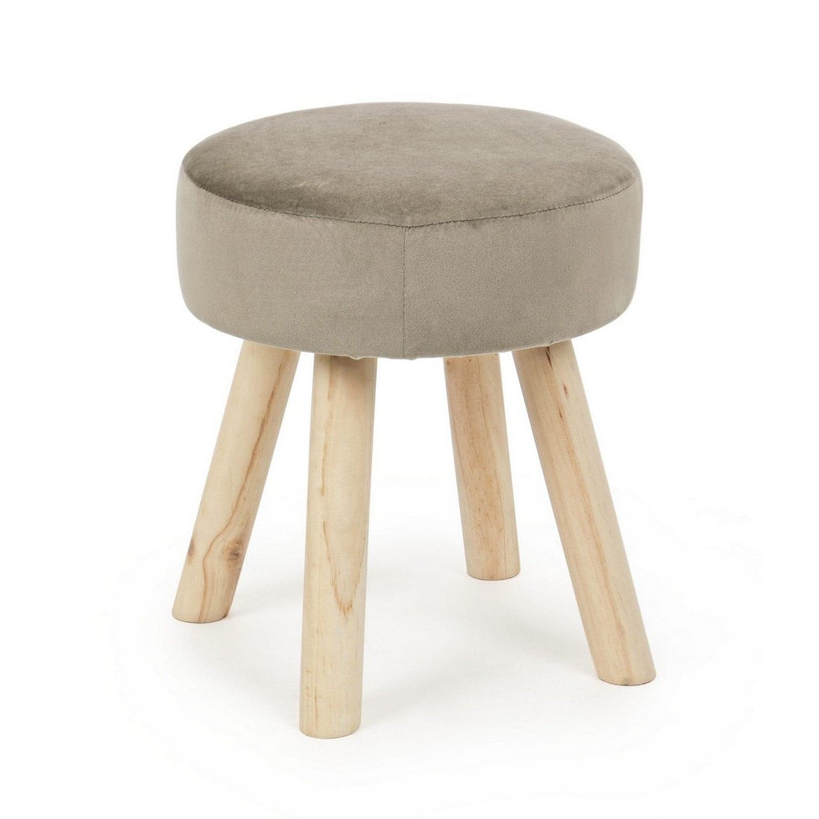 Poltrona Pouf "Adeline" per interno, con struttura in legno di pino e mdf da 34x34x38cm - 17