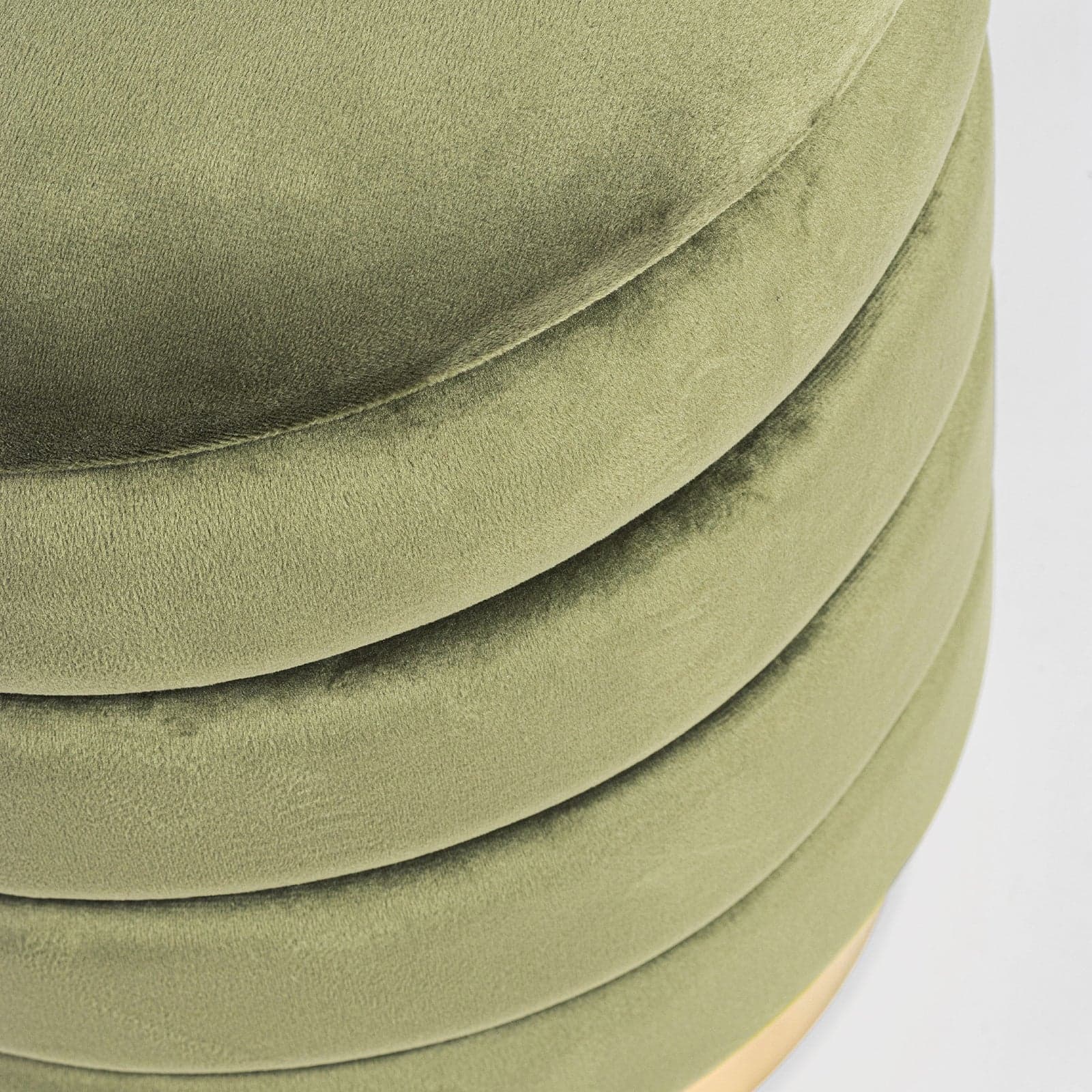 Pouf contenitori in velluto "Darina" per arredamento moderno da interno in Ottomane e poggiapiedi Decor Space - Altamura, commercioVirtuoso.it