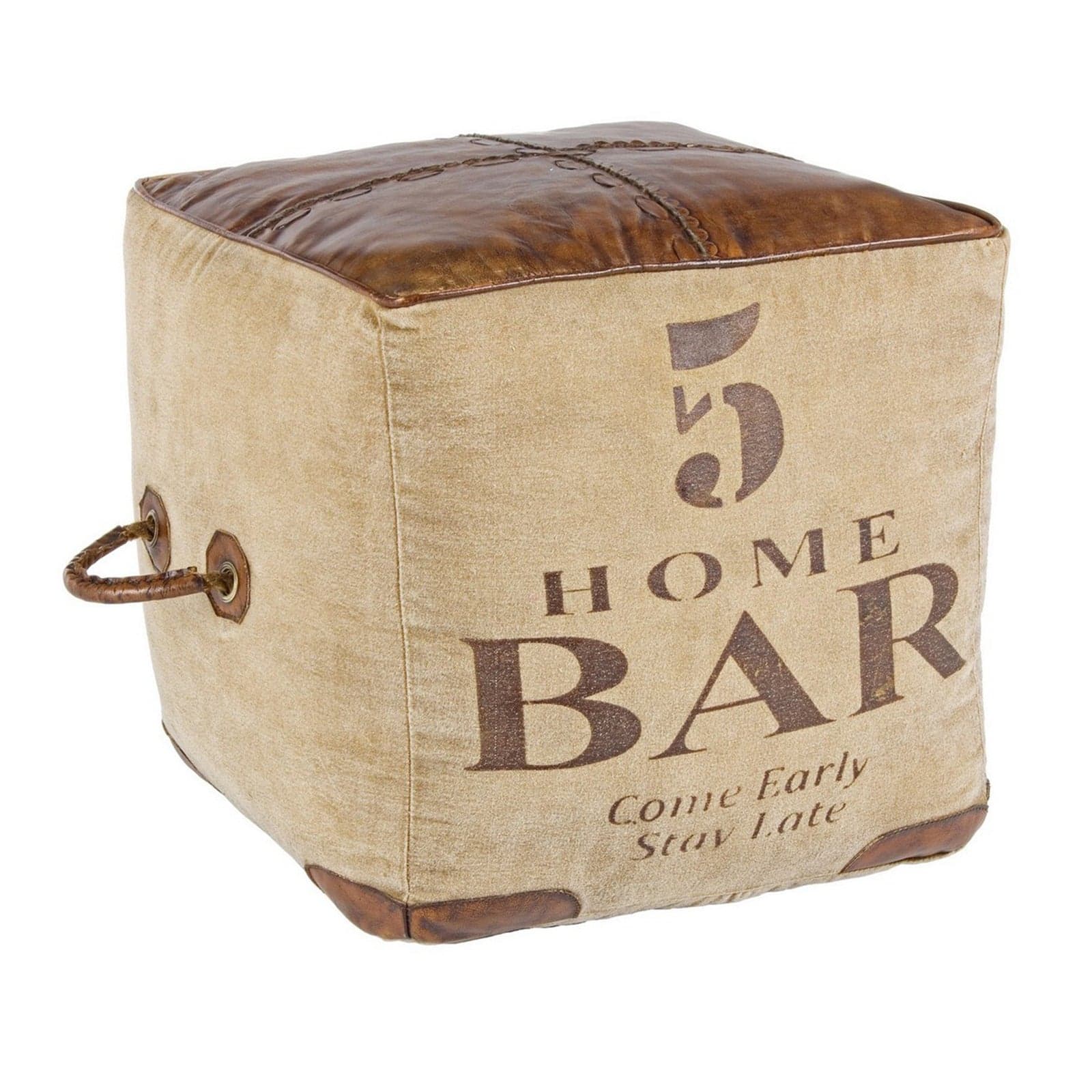 Poltrona Pouf "Sanpark" per interno, con imbottitura in cotone da 45x45x45cm in Ottomane e poggiapiedi Decor Space - Altamura, commercioVirtuoso.it