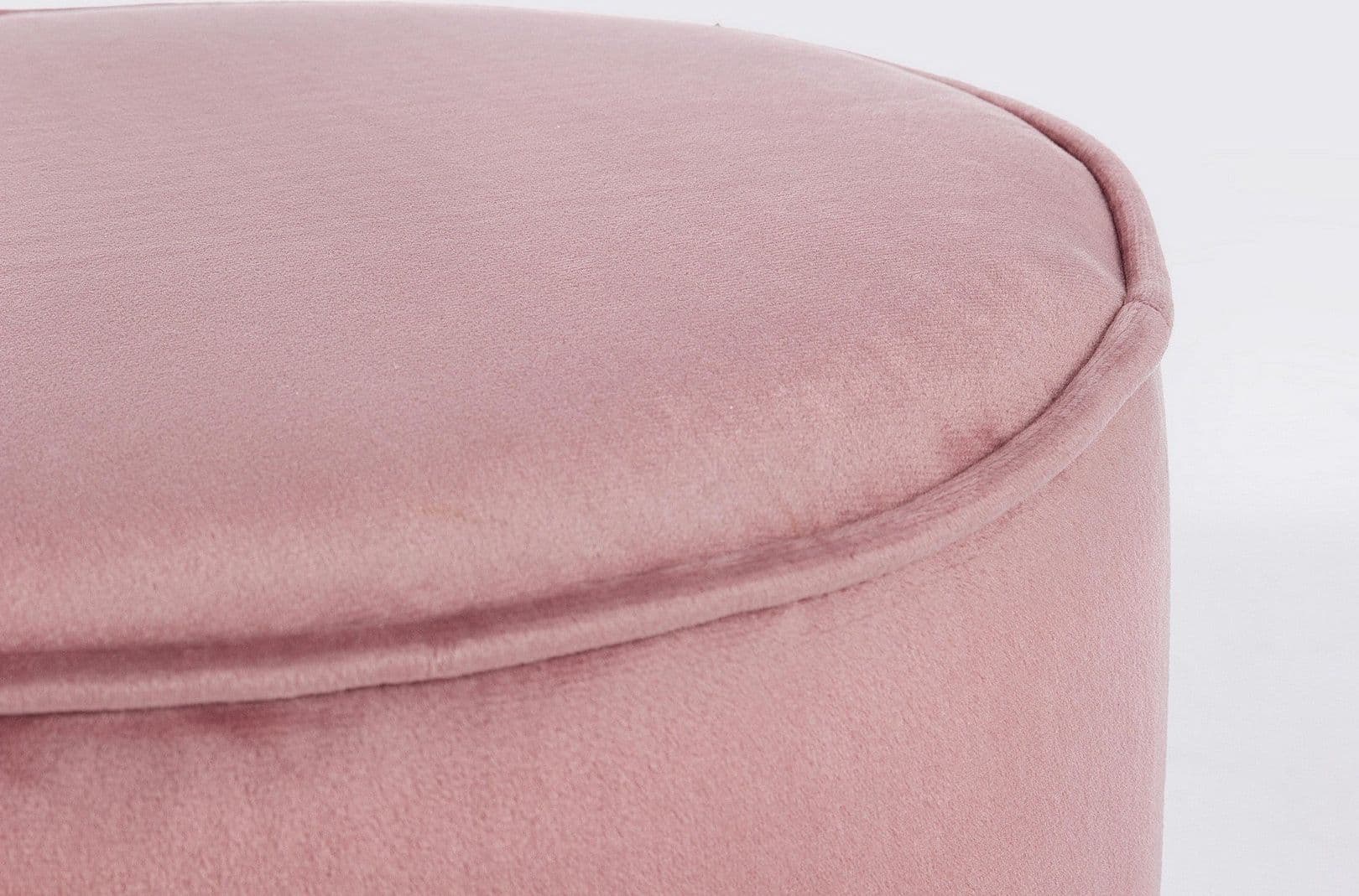 Poltrona Pouf "Annika" per interno, con struttura in acciaio verniciato a polvere epossidica e mdf set da 2 pezzi in Ottomane e poggiapiedi Decor Space - Altamura, commercioVirtuoso.it