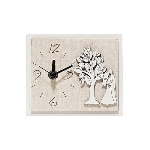 Orologio in legno mdf con applicazione personalizzabile. Misure cm. 15 x 12 h. in Orologi da parete Decor Space - Altamura, commercioVirtuoso.it