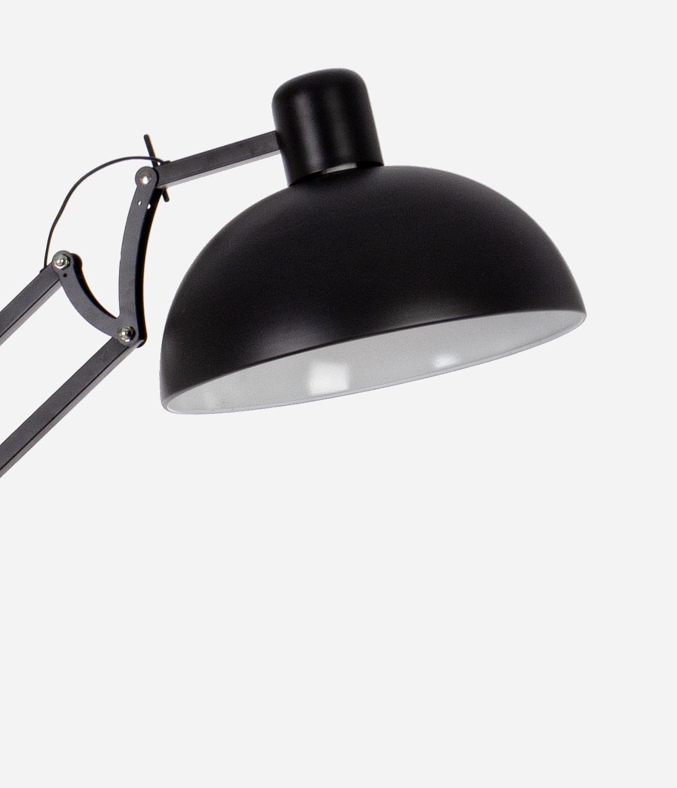 Lampada da terra a stelo in stile retrò, h 230 cm con paralume Nero da interno in Lampade da terra Decor Space - Altamura, commercioVirtuoso.it